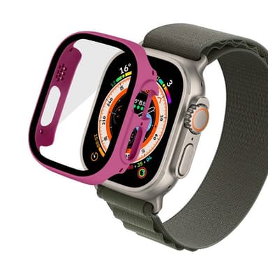 Deksel med glassdeksel Apple Watch Ultra (49mm) - Mørk Rosa