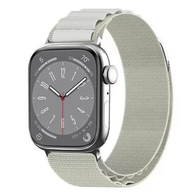 Artic Elastisk nylon armbånd Apple Watch 8 (41mm) - Starlight