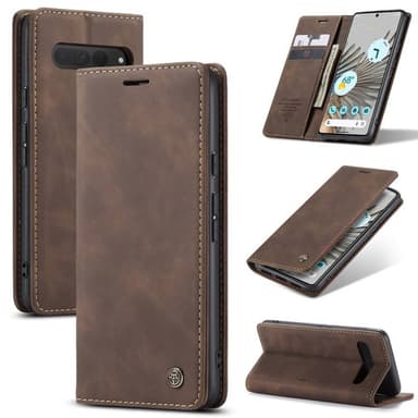CaseMe Smart Magnet Flipdeksel Google Pixel 7 Pro - Coffee