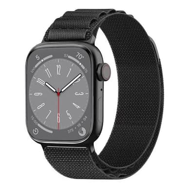 Artic Elastisk nylon armbånd Apple Watch 8 (41mm) - Sort