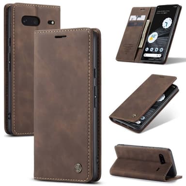 CaseMe Smart Magnet Flipdeksel Google Pixel 7 - Coffee