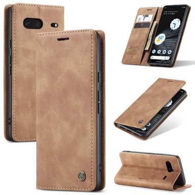 CaseMe Smart Magnet Flipdeksel Google Pixel 7 - Brun