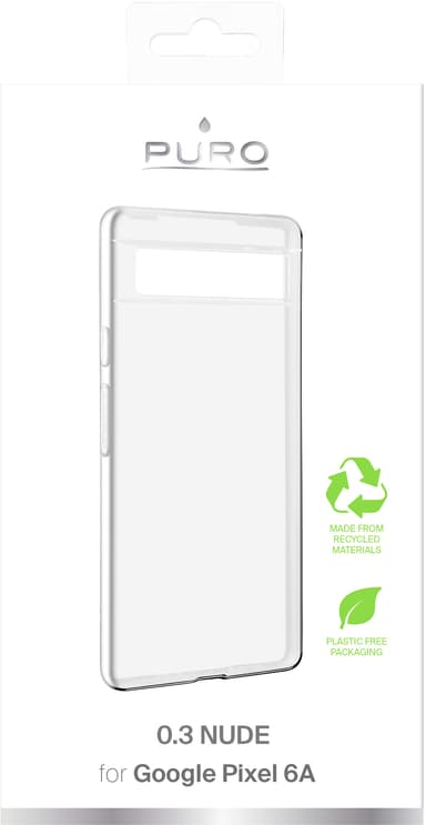 Puro 0.3 Nude Google Pixel 6a deksel (gjennomsiktig)