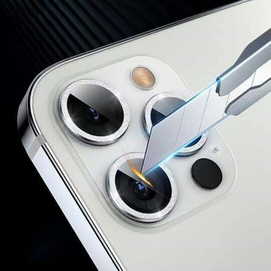 Glitter kameralinsebeskytter Gull iPhone 12 Pro