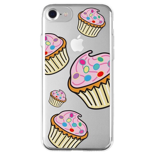 La Vie iPhone 6/6S/7 mykt deksel (cupcake)