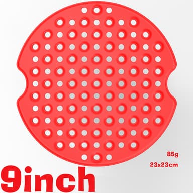 Air Fryer Mat silikon rød 23 cm