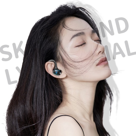 Trådløse hodetelefoner Bluetooth 5.3 ENC støyreduksjon IPX7 Sort