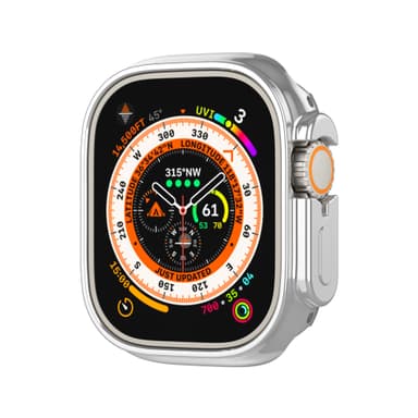 INF Beskyttelsesveske TPU for Apple Watch Ultra 49 mm Sølv
