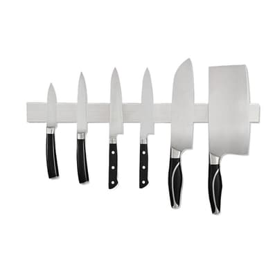 Magnetisk knivlist Sølv 30 cm