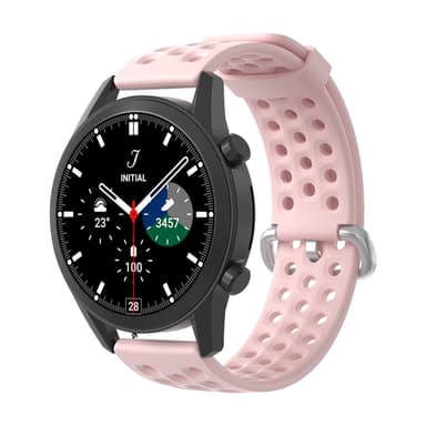 Klockarmband Silikon 22 mm Rosa L Samsung Galaxy Watch 46 mm/Watch 3 45 mm/Gear S3 Classic/S3 Frontier, Huawei Watch GT2, Garmin Vivoactive 4 45 mm/Venu 2 45 mm, Fossil Gen 5 Carlyle