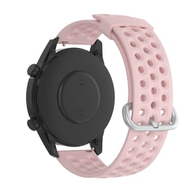 Klockarmband Silikon 22 mm Rosa L Samsung Galaxy Watch 46 mm/Watch 3 45 mm/Gear S3 Classic/S3 Frontier, Huawei Watch GT2, Garmin Vivoactive 4 45 mm/Venu 2 45 mm, Fossil Gen 5 Carlyle