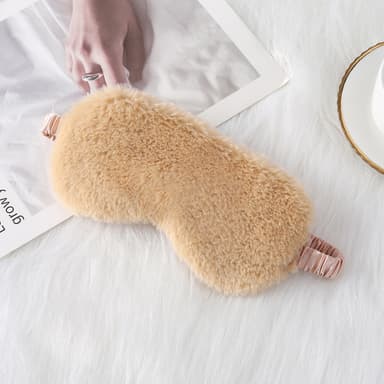 Sömnmask imitationssilke Kaki
