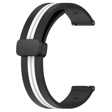 Klokkebånd silikon Hvit 22 mm Samsung Galaxy Watch 3 45 mm, Huawei Watch GT Runner/GT3 46 mm, Xiaomi Watch S1 2022, Garmin Vivoactive 4/Venu 2, Gaochi COROS VERTIX