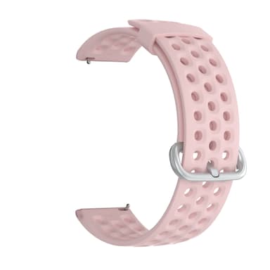 Klockarmband Silikon 22 mm Rosa L Samsung Galaxy Watch 46 mm/Watch 3 45 mm/Gear S3 Classic/S3 Frontier, Huawei Watch GT2, Garmin Vivoactive 4 45 mm/Venu 2 45 mm, Fossil Gen 5 Carlyle
