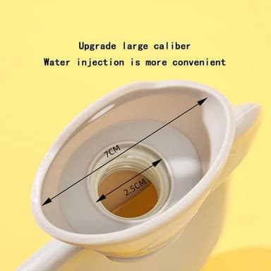 Søt kanin varmtvannsflaske Gul 2000 ml