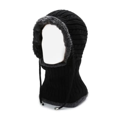 Vinterluer Skjerf One-Piece for menn Svart