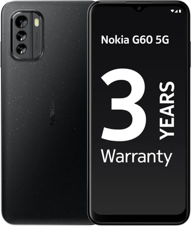 Nokia G60 5G smarttelefon 4/64GB (sort)