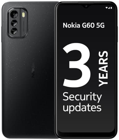 Nokia G60 5G smarttelefon 4/64GB (sort)