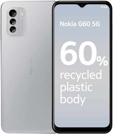 Nokia G60 5G smarttelefon 4/64GB (grå)