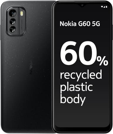 Nokia G60 5G smarttelefon 4/64GB (sort)