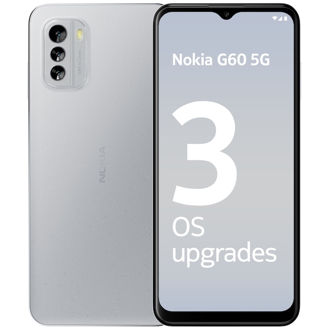 Nokia G60 5G smarttelefon 4/64GB (grå)