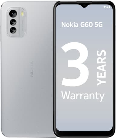 Nokia G60 5G smarttelefon 4/64GB (grå)