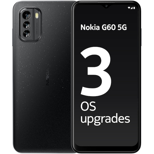 Nokia G60 5G smarttelefon 4/64GB (sort)