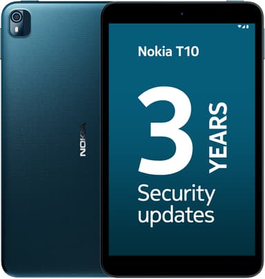 Nokia T10 Tab 8" nettbrett 4/64GB LTE (blå)