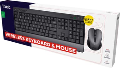 Trust TKM-450 sett med trådløs mus og tastatur (Nordisk oppsett)