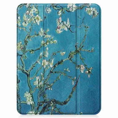 Apple iPad 10.9 2022 Trippeldeksel med smal passform Pennholder - Blossom
