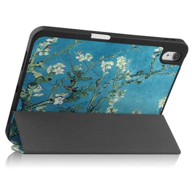 Apple iPad 10.9 2022 Trippeldeksel med smal passform Pennholder - Blossom