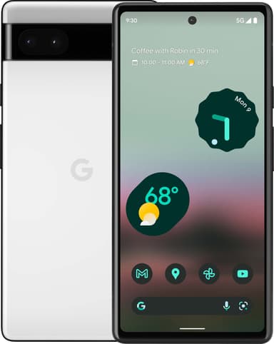 Google Pixel 6a smarttelefon 6/128GB (chalk)