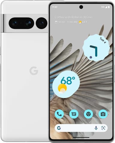 Google Pixel 7 Pro smarttelefon 12/128GB (snø)