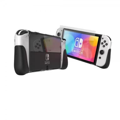Gear4 Nintendo Switch OLED Deksel Skjermbeskytter Kita Grip 360 Clear