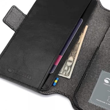 Krusell iPhone 14 Pro Etui Leather PhoneWallet Svart