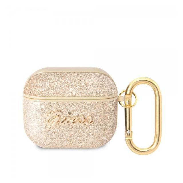 Guess AirPods 3 Deksel Glitter Flakes Gull