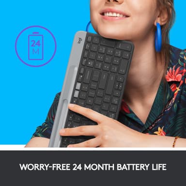 Logitech K580 slankt multienhets trådløst tastatur