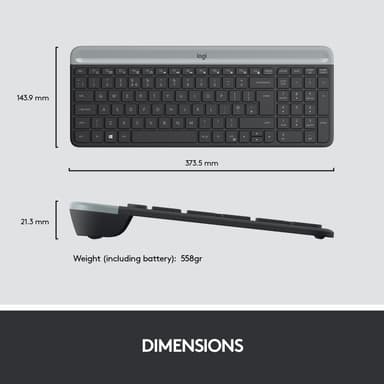 Logitech K580 slankt multienhets trådløst tastatur