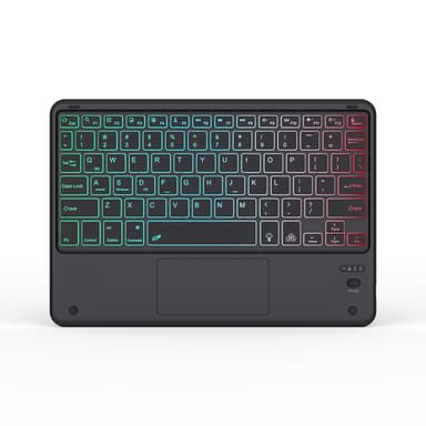 Bluetooth-tastatur med berøringsplate QWERTY Svart