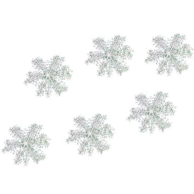 Christmas Snowflake Ornament 6-Pack Hvit 6 cm