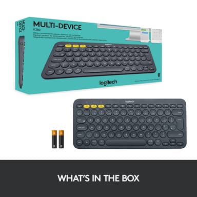 Logitech K380 Bluetooth-tastatur (grå)