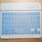 Trådløst Bluetooth-tastatur Firkantet nøkkelhette Blå 7 inch