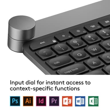 Logitech Craft tastatur med kontrollhjul