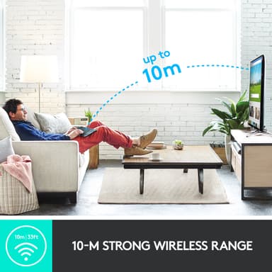Logitech K400 Plus trådløst HTPC-tastatur for TV-er (hvit)