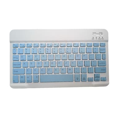 Trådløst Bluetooth-tastatur Firkantet nøkkelhette Blå 10 inch