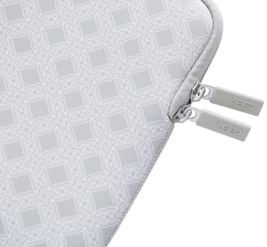 KEEP 14" PC neopren etui (Silver Floral Ornament)