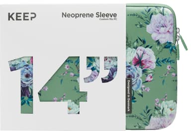 KEEP 14" PC neopren etui (Jade Summer Flower)