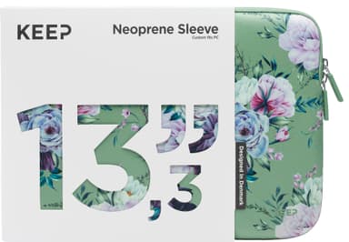 KEEP 13,3" PC neopren etui (Jade Summer Flower)