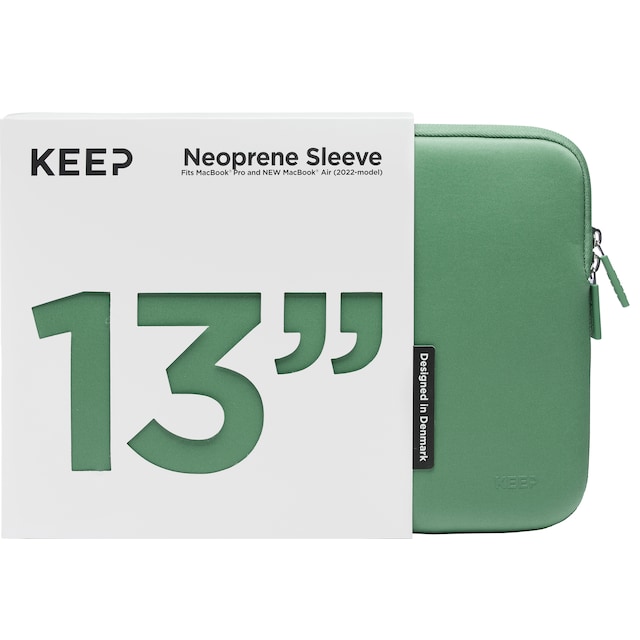 KEEP MacBook sleeve 13” (Jade Green)