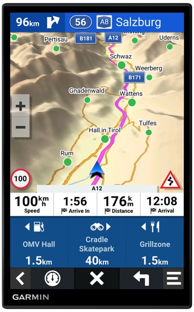 Custodia Rigida Viola Per Navigatore Garmin DriveSmart 86 MT-S Da 8'' – Impermeabile E Antiurto